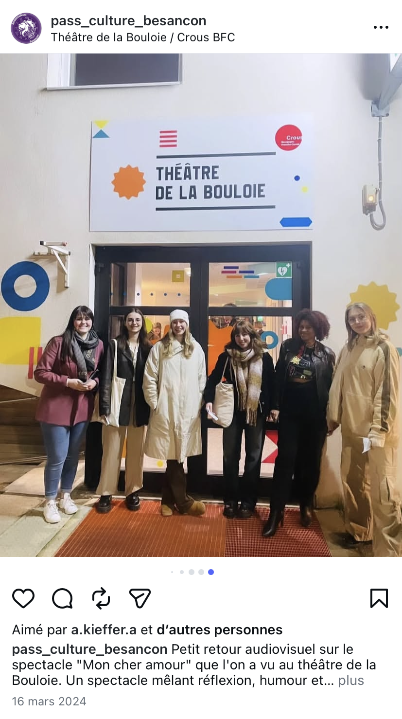 Équipe Ambassadeurs Pass Culture Besançon